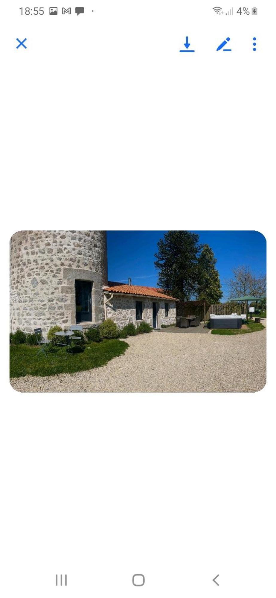 Loue Ancien Moulin A Vent Avec Piscine Et Jacuzzi Villa Neuvy-Bouin Bagian luar foto