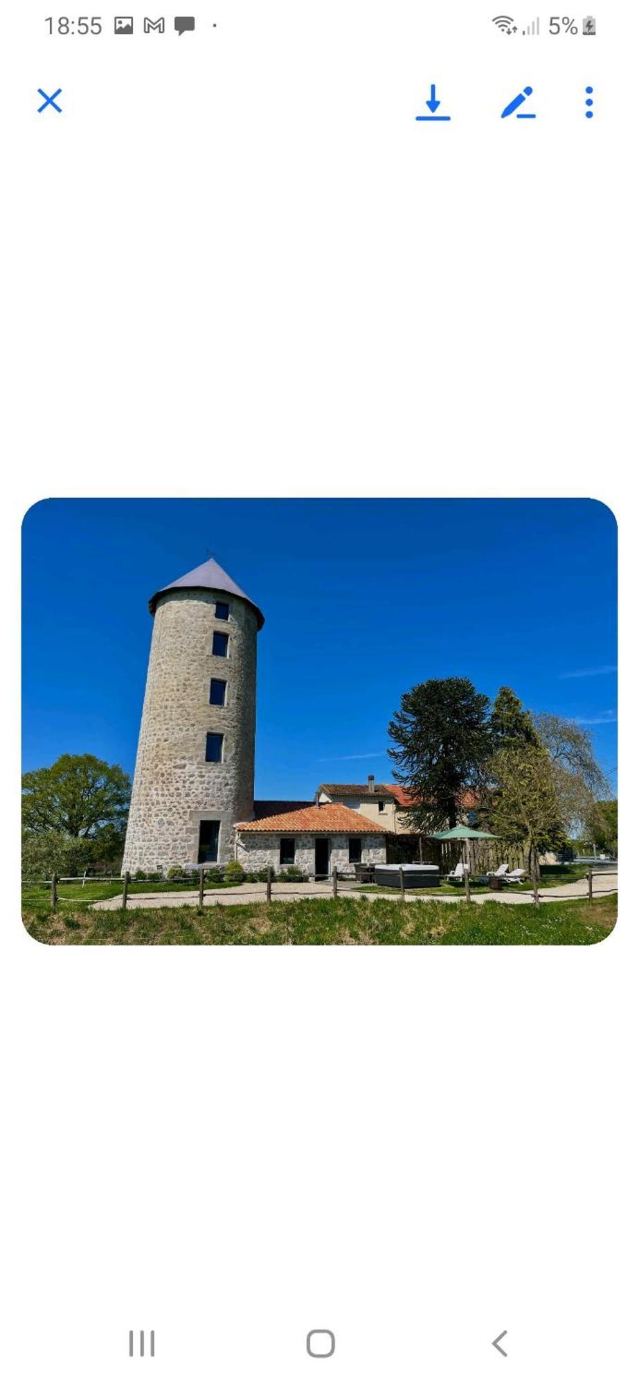 Loue Ancien Moulin A Vent Avec Piscine Et Jacuzzi Villa Neuvy-Bouin Bagian luar foto